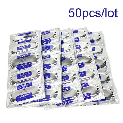 50pcs large oil condom for men delay sex penis sleeve natural latex condoms intimate goods safer