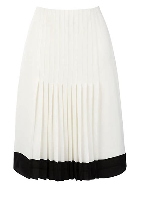 Black And White Vintage Pleated Skirt Custom Handmade Fully Lined