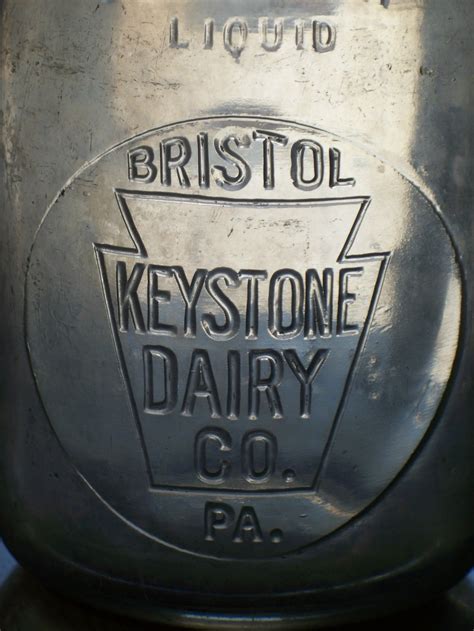 Keystone Dairy Co Bristol Pa Not Va 1 Quart Milk Was Clear Bottle