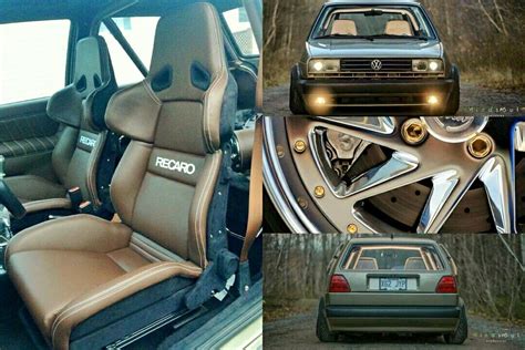 Volkswagen Golf Mk2 Gti With Recaro Interior And Jetta Front End Swap