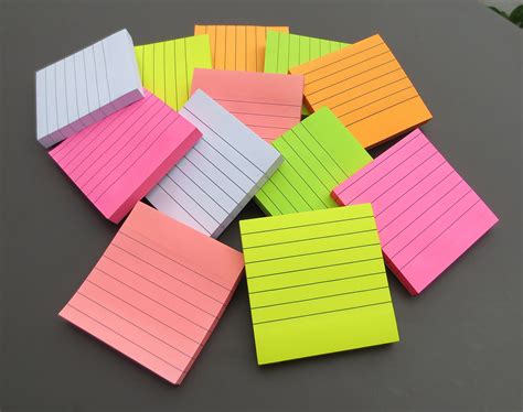 Creatiburg Sticky Note Pads Lined 12 Pads 100 Sheets Pad 3x3 Inches 6