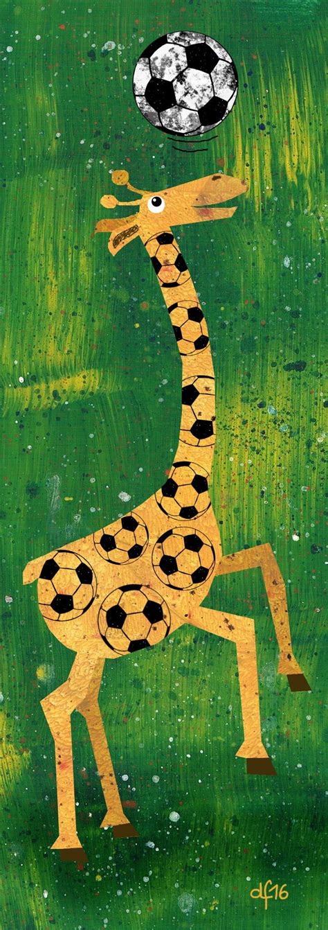 Giraffantastic Football Illustration By Daniela Faber 2016