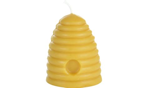 Large Bee Hive Beeswax Candle
