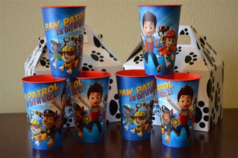 Paw Patrol Cups Set Of 6 Paw Patrol Cups Paw Patrol Centerpiece