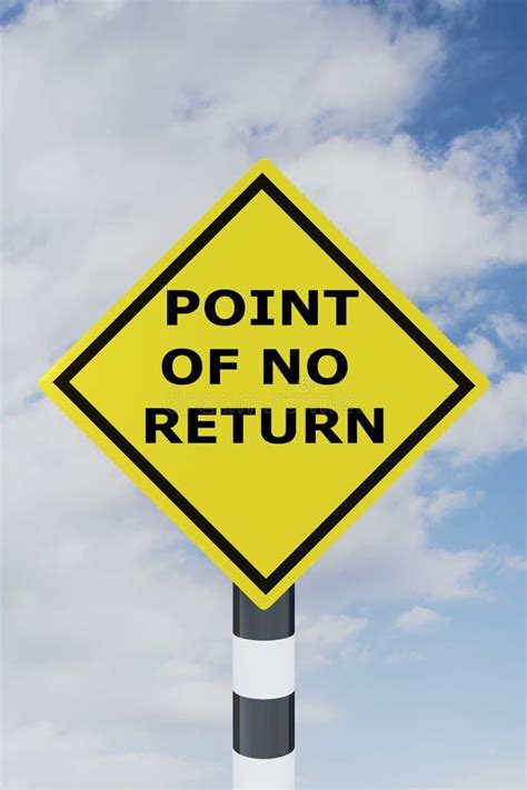 Point Of No Return Concept Stock Illustration Illustration Of