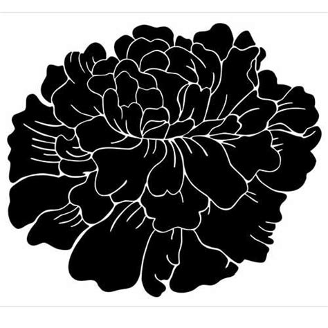 40 Peony Stencils For Painting Ideas This Is Edit