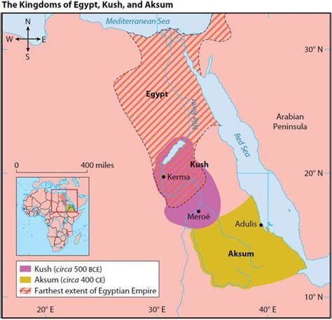 A map of ancient kush: Ancient Africa Map Axum