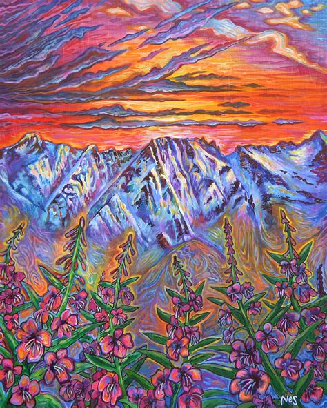 Fire And Ice Mount Currie In Pemberton Bc Vanessa Stark Art