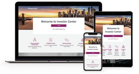 An Improved Computershare Investor Center™ Website Experience