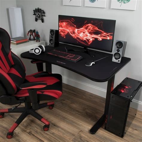 Respawn Gaming Desk With Gaming Mouse Pad Overstock 25772720