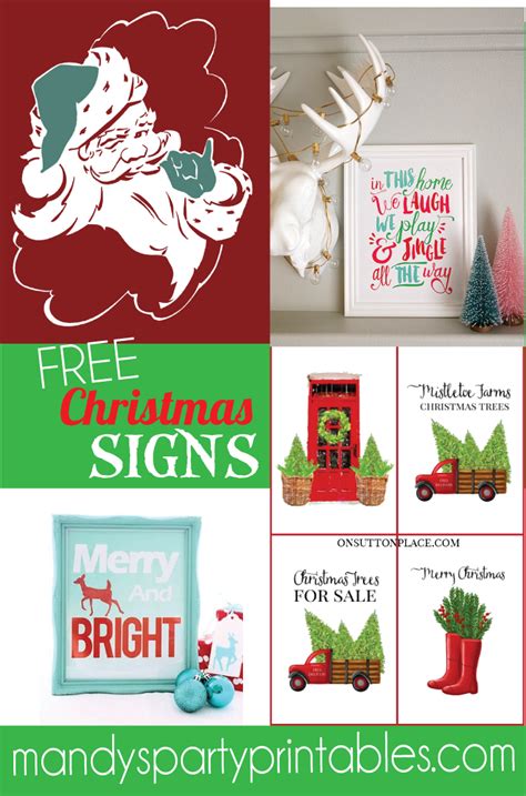 I actually made the farmhouse sign pictured a few months back to test out how well the tracable letters actually worked. Free Christmas Printable Signs Roundup