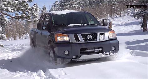 Just because it can truck with the best of them doesn't nissan did. 2015 Nissan Titan PRO-4X: Bashing Through the Snow [Video ...