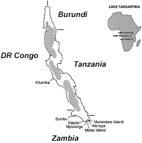 It is also the world's longest freshwater lake. Jungle Maps: Map Of Africa Lake Tanganyika