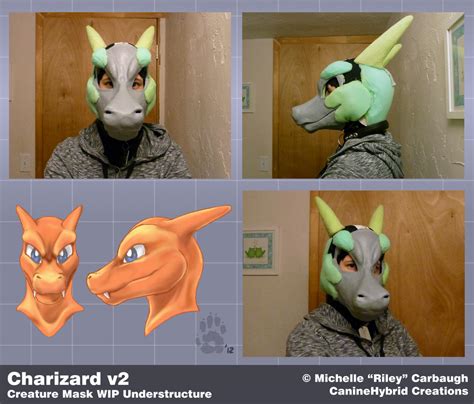 Charizard V2 Wip Mask Understructure By Caninehybrid On Deviantart