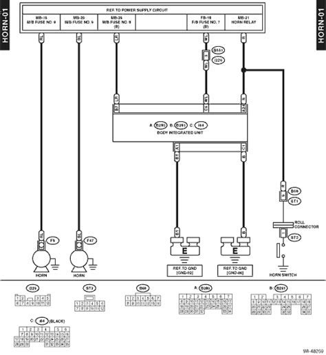 Subaru xv crosstrek owners has 5,738 members. Subaru Crosstrek Service Manual - Horn system Wiring diagram - Wiring system