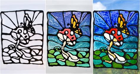 Using Plaid Gallery Glass Paint Stained Glass Window Film Stained