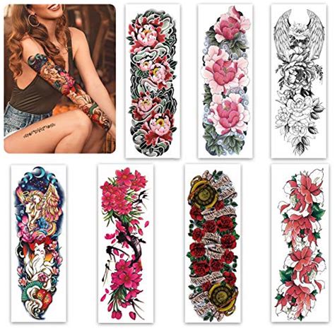 Buy Aresvns Temporary Tattoo For Men And Women L19“xw7” Full Arm Fake Tattoos For Adults