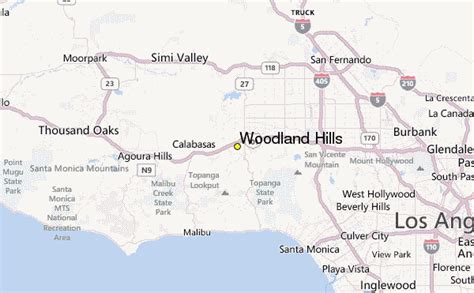 34 Woodland Hills Ca Map Maps Database Source