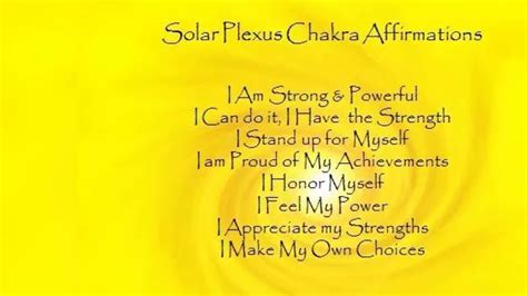 We did not find results for: Solar Plexus Chakra Affirmations - YouTube