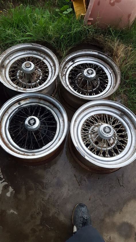 15 Vintage Appliance Oem Cadillac Wire Wheels For Sale In Lancaster