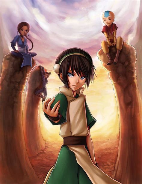 Aang, sokka und katara fliegen zur insel kyoshi, wo sie ein kühler empfang erwartet. Avatar - Der Herr der Elemente | Avatar herr der elemente ...