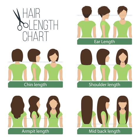 2 long hairstyles and haircuts for long hair. Women's Hair Lengths Explained - Ben Beauty Salon