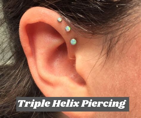Triple Forward Helix Piercing 50 Ideas Pain Level Hea