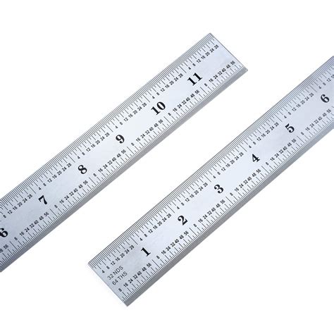 Eboot 2 Pack Stainless Steel Ruler Machinist Engineer Ruler Metric