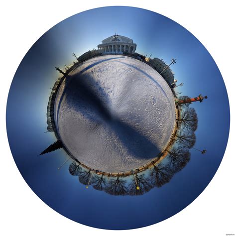 Стрелка Васьки зимой фото Сферические панорамы Фотографии и
