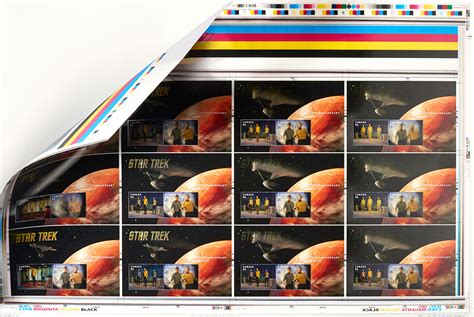 Less Than Face Value Star Trek 50th Anniversary Stamps Uncut