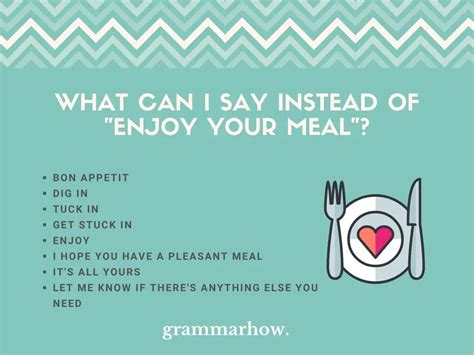 8 Better Ways To Say Enjoy Your Meal