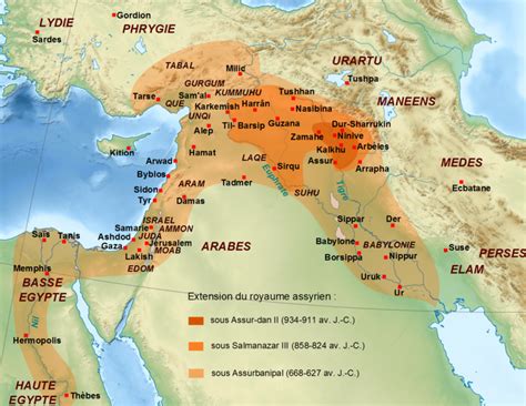 Old Testament Assyria Map