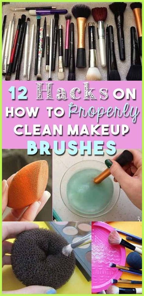 The only other thing you might need for your tool sanitization is a few small containers that will fit the items you're cleaning, and that's about it! How to Clean Makeup Brushes, Sponges; Hacks, Tips | Beauty Tips and ... | Makeup Trends | Diy ...