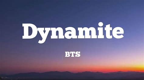 Dynamite Lyrics Youtube