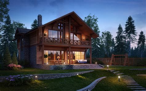 Wooden House On Behance
