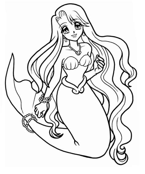 Mermaid Melody Coloring Pages Seira