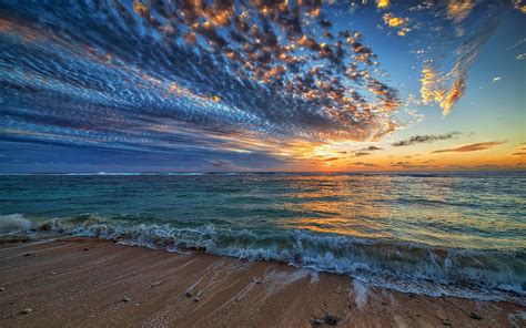 Beautiful Beach Sunset Hd Wallpaper Achtergrond 2560x1600 Id