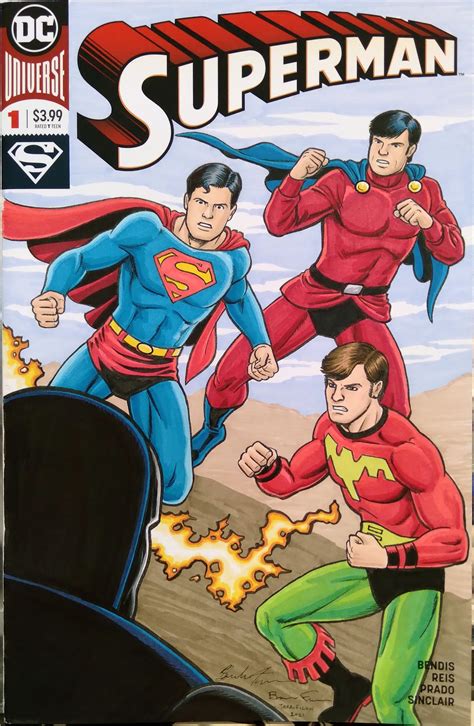 Superman 1 Sketch Cover Featuring Superboy Ultra Boy And Mon El In