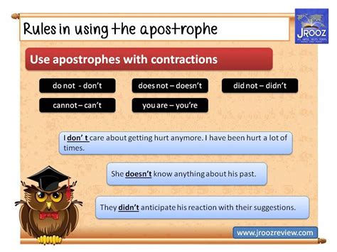 Rules In Using The Apostrophe Learn English Rules English Lessons