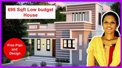 695 Sq Ft 2 Bhk Flat Roof Two Floor Home Elevation And Plan Home Pictures