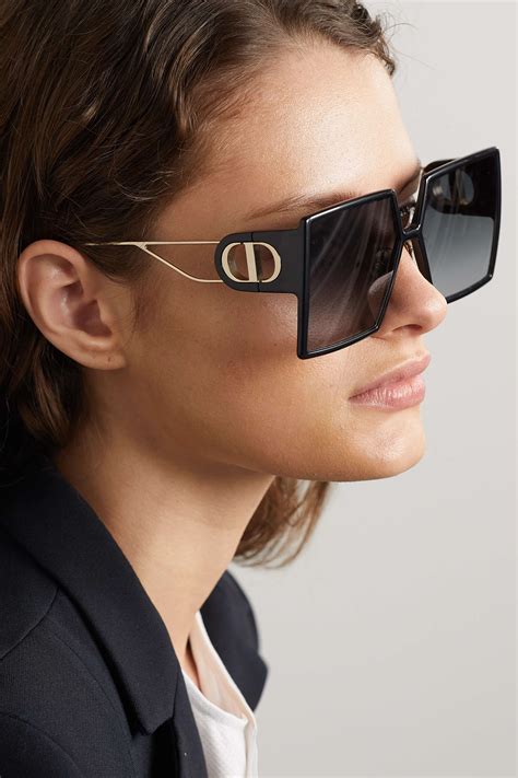 dior eyewear 30montaigne su oversized square frame acetate and gold tone sunglasses net a porter