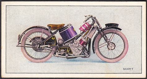 Cigarette Card Scott Super Squirrel Motorcycle 1926 Flickr