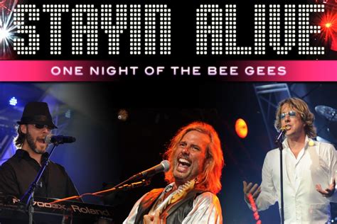 Living love between the line we came (sha la) so close (so far) just the beat of a lonely heart and it's mine, and i don't want to be alone. Stayin' Alive - A Tribute to the Bee Gees|Show | The Lyric ...
