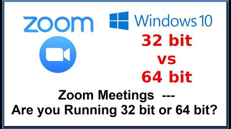 Zoom Client 32 Bit Vs 64 Bit Which Zoom Version Are You Running