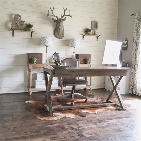 Remodelaholic Rustic Modern Home Office Design Inspiration And Tips