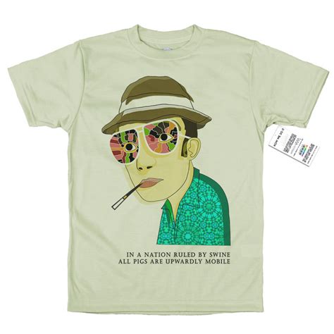 Hunter S Thompson T Shirt Psychedelic Design Giddytees