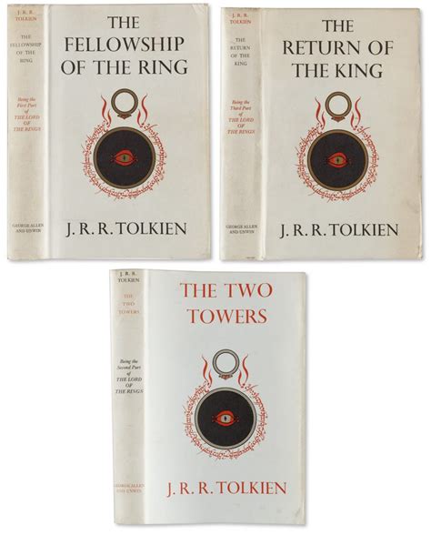 Sell A Jrr Tolkien Lord Of The Rings 1st Edition At Nate D Sanders Auction