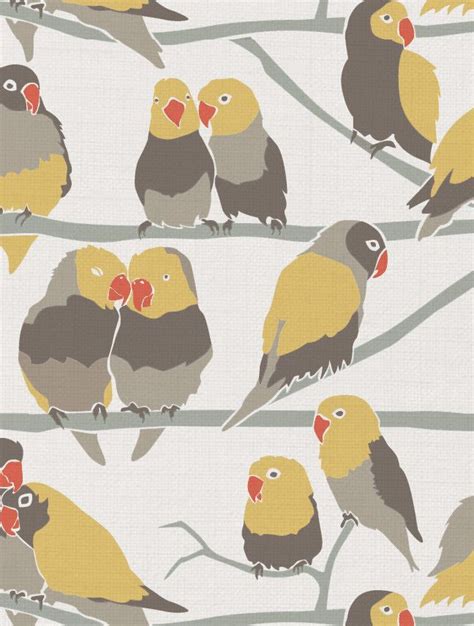 Lovebirds Aimee Wilder Love Birds Bird Art Fabric
