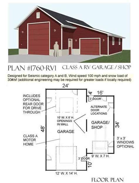 Pole Barn House Plans With Rv Garage Minimalist Home Design Ideas