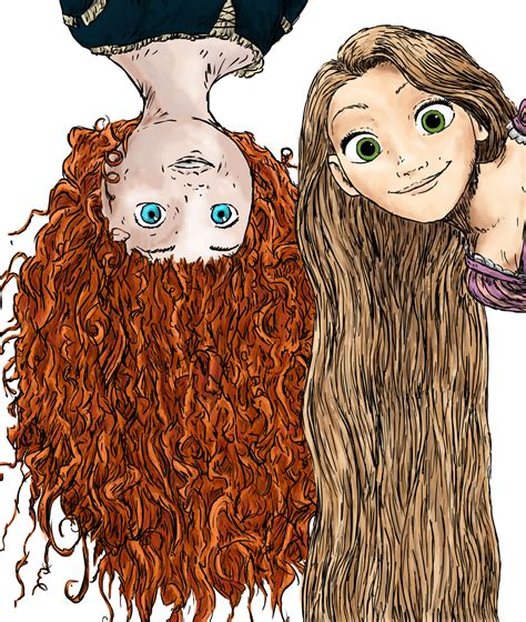 Merida And Rapunzel By Lenleg On Deviantart